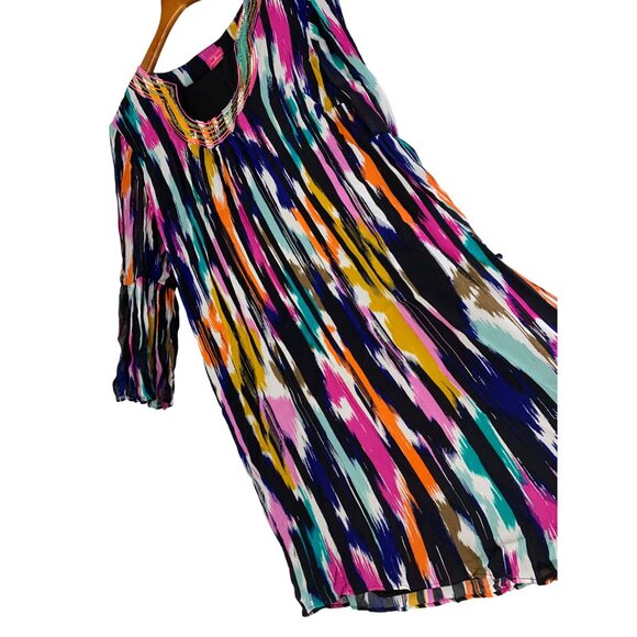 Trina Turk x INC Womens Shift Sequin Scoop Neck Mini Dress Size L NWOT 7672 - Picture 9 of 11